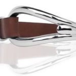 Vincent Peach Brown Leather Silver Sonoma Bracelet || https://tworeddogs.com