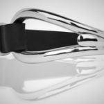 Vincent Peach Black Leather Silver Sonoma Bracelet ||https://tworeddogs.com